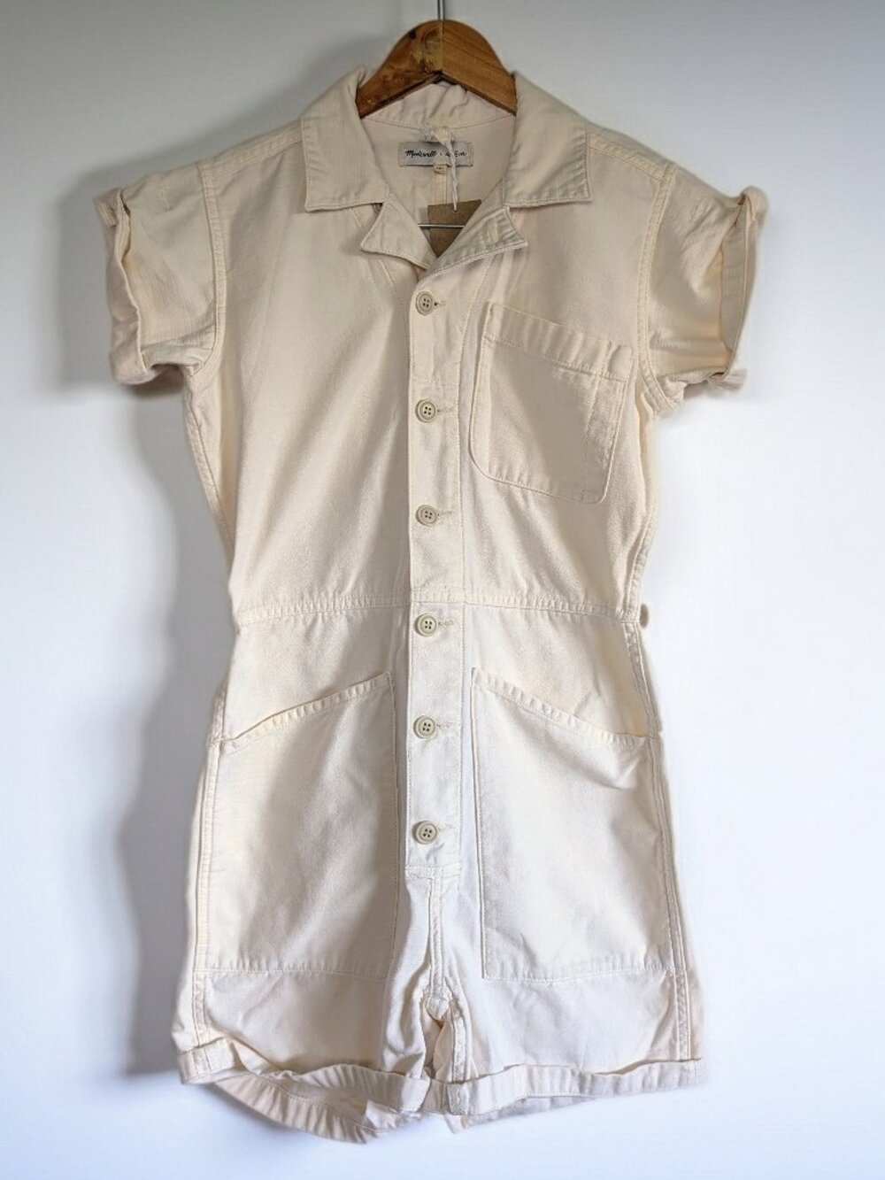 NWT Madewell x As Ever Short Coveralls Utility Romper Oversized XXS XS